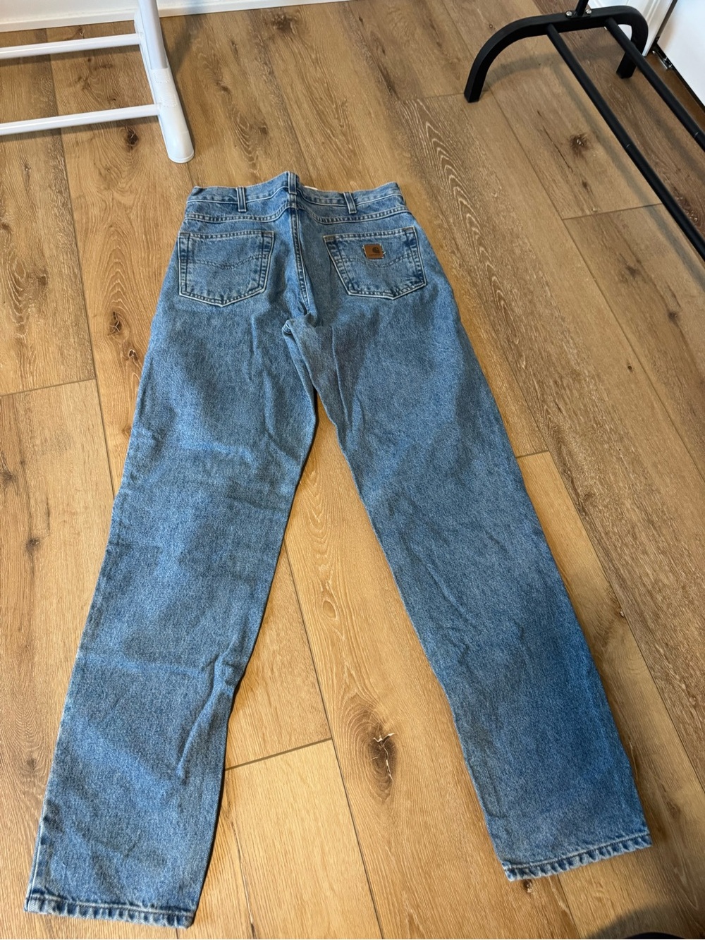 Mens Vintage Carhartt Relaxed Fit jeans, model B17 STW, size 33x34